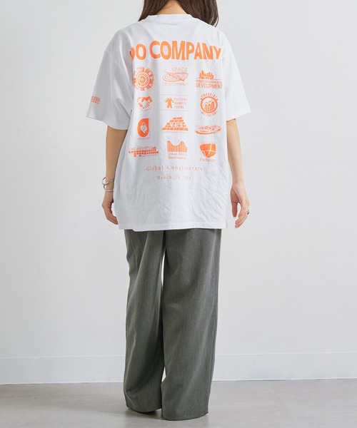 UNIVERSAL OVERALL(ユニバーサルオーバーオール)の「【UNIVERSAL OVERALL】ワンポイントバックプリントTシャツ U2513209-B TEE(Tシャツ/カットソー・メンズ・オートミール/ホワイト/ブラック・S/M/L/XL)」の14枚目の写真