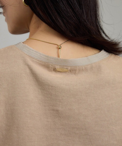 SALON adam et rope'(サロン アダム エ ロペ)の「ビンテージライクオーバーダイプランジネックプルーバー(タンクトップ・レディース・ベージュ系その他/グレー・FREE)」の14枚目の写真