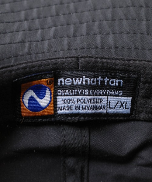 newhattan(ニューハッタン)の「【newhattan/ニューハッタン】polyester boonie hat ポリエステル ブーニーハット サファリハット(ハット・メンズ・ブラック/オリーブ・L/XL)」の7枚目の写真