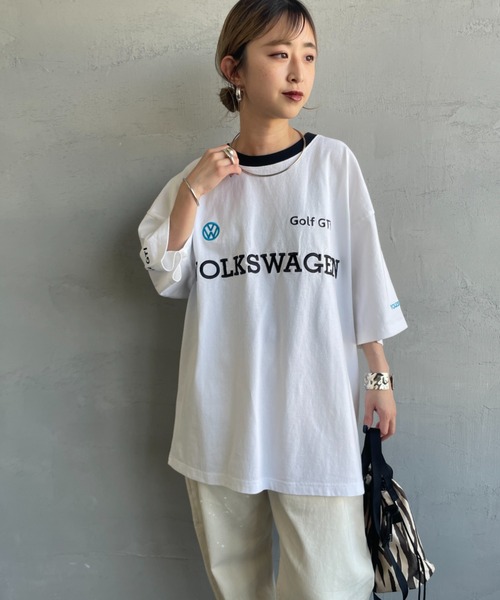 Volkswagen（フォルクスワーゲン）の「[VOLKSWAGEN×JEANS FACTORY/フォルクスワーゲン×ジーンズファクトリー] VOLKSWAGEN コラボレーション レーシング プリントＴシャツ（Tシャツ/カットソー・レディース・ブラック/ホワイト・M/L/S）」の20枚目の写真