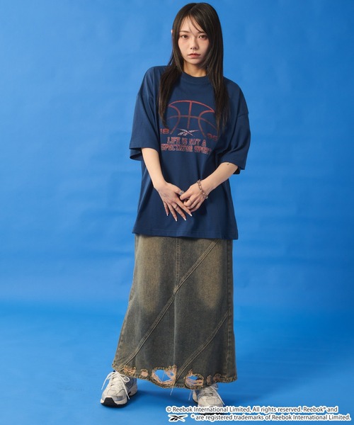 Reebok(リーボック)の「∴WEGO/Reebok別注スポーツロゴT(Tシャツ/カットソー・メンズ・ダークネイビー/ホワイト/ブラック・LARGE/MEDIUM)」の14枚目の写真