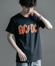 Rocky Monroe | ROCK OFF ロックオフ AC/DC・ROLLING STONESプリントバンドロック半袖Tシャツ(Tシャツ/カットソー)