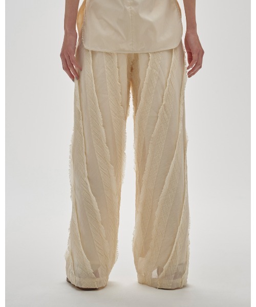 TODAYFUL（トゥデイフル）の「Sheer Jacquard Trousers（その他パンツ・レディース・ブラック/キナリ・36inch/38inch）」の14枚目の写真
