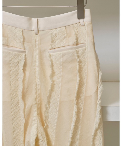 セール】Sheer Jacquard Trousers（その他パンツ）｜TODAYFUL