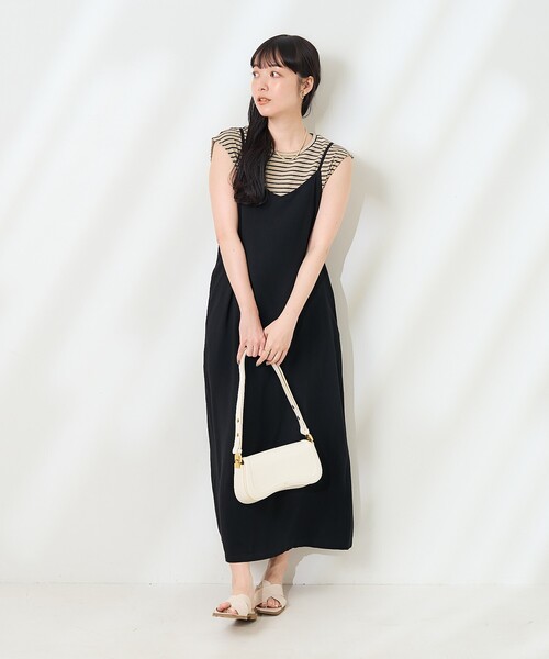 セール】【セットアイテム】リネンレーヨン キャミワンピース
