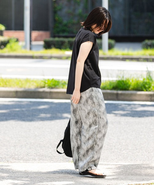 EKAL(エカル)の「フレンチスリーブカットソー(Tシャツ/カットソー・レディース・ブラック/ブルー系その他/ホワイト/ベージュ系その他・ONE)」の13枚目の写真