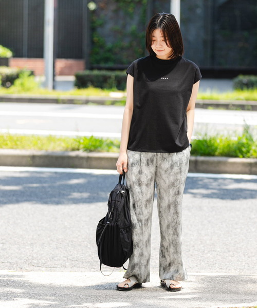 EKAL(エカル)の「フレンチスリーブカットソー(Tシャツ/カットソー・レディース・ブラック/ブルー系その他/ホワイト/ベージュ系その他・ONE)」の14枚目の写真