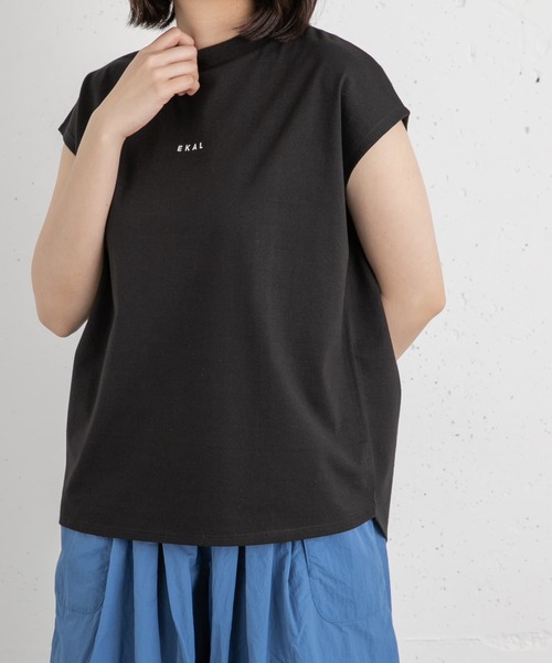 EKAL(エカル)の「フレンチスリーブカットソー(Tシャツ/カットソー・レディース・ブラック/ブルー系その他/ホワイト/ベージュ系その他・ONE)」の17枚目の写真