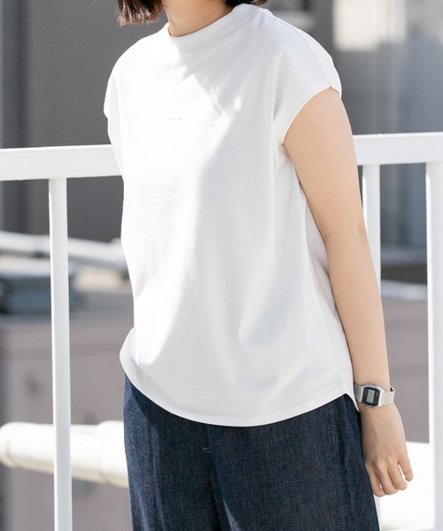 EKAL(エカル)の「フレンチスリーブカットソー(Tシャツ/カットソー・レディース・ブラック/ブルー系その他/ホワイト/ベージュ系その他・ONE)」の21枚目の写真