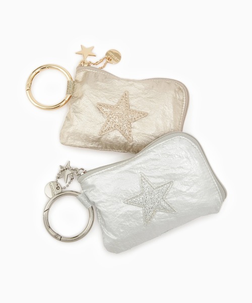 LAZY SUSAN（レイジースーザン）の「エコバッグ　グリッタースターＬＳ小（エコバッグ/サブバッグ・レディース・シルバー/ゴールド・FREE）」の17枚目の写真