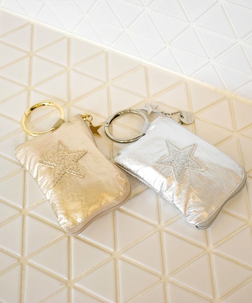 LAZY SUSAN（レイジースーザン）の「エコバッグ　グリッタースターＬＳ小（エコバッグ/サブバッグ・レディース・シルバー/ゴールド・FREE）」の6枚目の写真