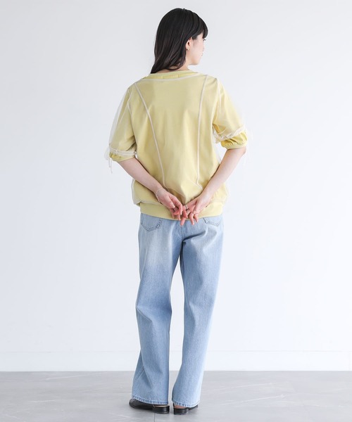 somari imagination(ソマリ イマジネーション)の「『チュールレイヤードカットソー』(Tシャツ/カットソー・レディース・イエロー/ネイビー・2/1)」の10枚目の写真