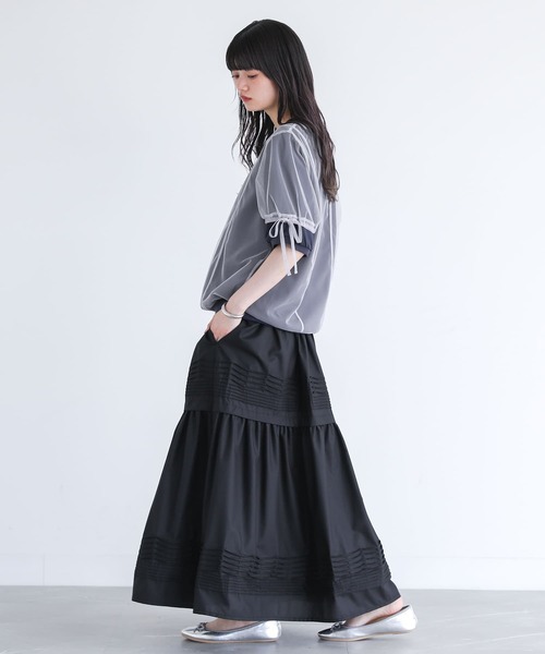 somari imagination(ソマリ イマジネーション)の「『チュールレイヤードカットソー』(Tシャツ/カットソー・レディース・イエロー/ネイビー・2/1)」の18枚目の写真