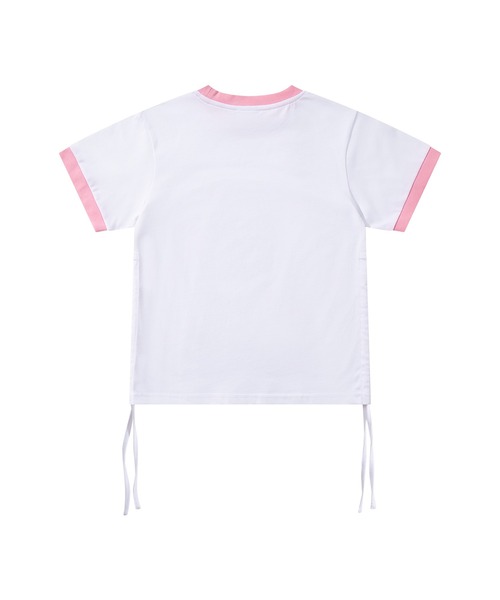 HOOK(フック)の「【HOOK】for girls 裾シャーリングレトロわんちゃんプリントリンガーTEE (SS)(Tシャツ/カットソー・レディース・ブラック/ホワイト・LARGE/SMALL/MEDIUM)」の16枚目の写真