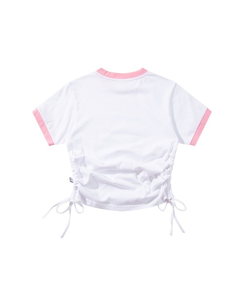 HOOK(フック)の「【HOOK】for girls 裾シャーリングレトロわんちゃんプリントリンガーTEE (SS)(Tシャツ/カットソー・レディース・ブラック/ホワイト・LARGE/SMALL/MEDIUM)」の20枚目の写真