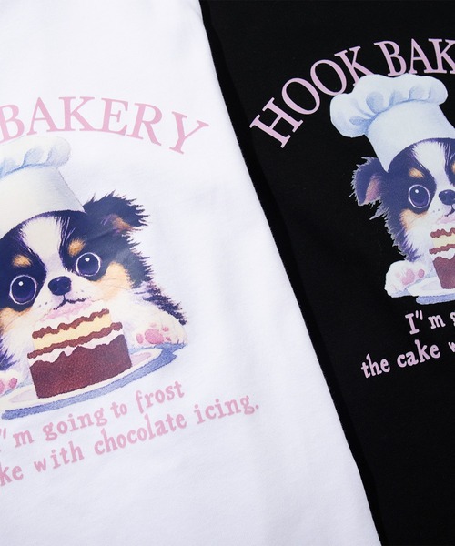 HOOK(フック)の「【HOOK】for girls 裾シャーリングレトロわんちゃんプリントリンガーTEE (SS)(Tシャツ/カットソー・レディース・ブラック/ホワイト・LARGE/SMALL/MEDIUM)」の21枚目の写真