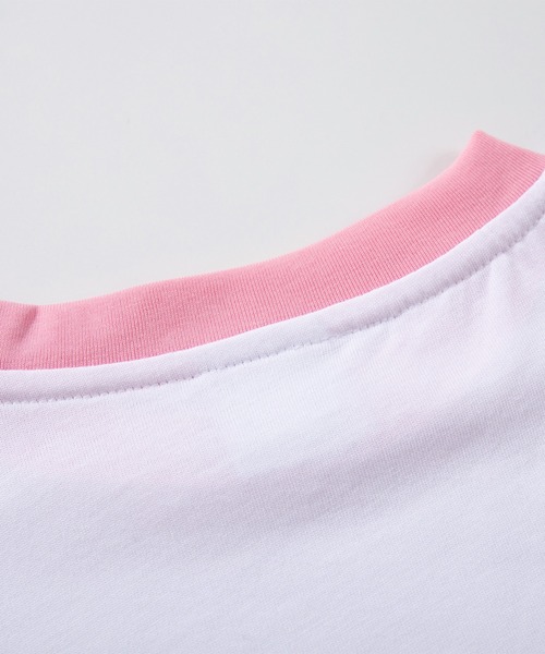 HOOK(フック)の「【HOOK】for girls 裾シャーリングレトロわんちゃんプリントリンガーTEE (SS)(Tシャツ/カットソー・レディース・ブラック/ホワイト・LARGE/SMALL/MEDIUM)」の11枚目の写真