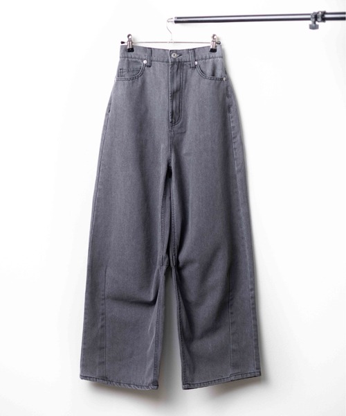 Lilamusant(リラミュゾン)の「【RS】【Bling leads】カーブデニムパンツ(デニムパンツ・レディース・ブラック系/ブルー系1/ブルー系2・FREE)」の2枚目の写真