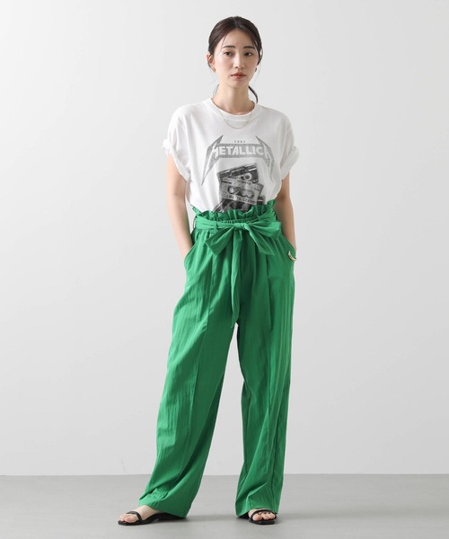 Gready Brilliant(グレディブリリアン)の「ベルト付ピンタックHWパンツ(その他パンツ・レディース・キャメル/グリーン・38)」の3枚目の写真