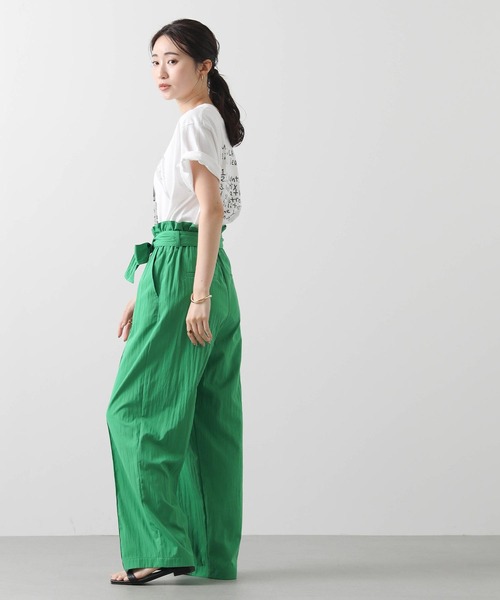 Gready Brilliant(グレディブリリアン)の「ベルト付ピンタックHWパンツ(その他パンツ・レディース・キャメル/グリーン・38)」の4枚目の写真