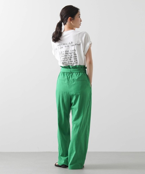 Gready Brilliant(グレディブリリアン)の「ベルト付ピンタックHWパンツ(その他パンツ・レディース・キャメル/グリーン・38)」の5枚目の写真