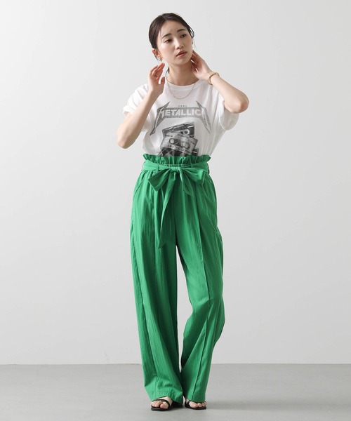 Gready Brilliant(グレディブリリアン)の「ベルト付ピンタックHWパンツ(その他パンツ・レディース・キャメル/グリーン・38)」の6枚目の写真