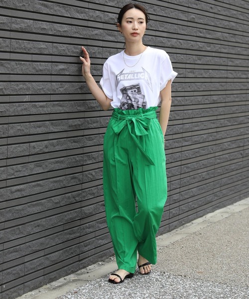 Gready Brilliant(グレディブリリアン)の「ベルト付ピンタックHWパンツ(その他パンツ・レディース・キャメル/グリーン・38)」の11枚目の写真