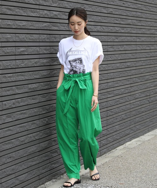 Gready Brilliant(グレディブリリアン)の「ベルト付ピンタックHWパンツ(その他パンツ・レディース・キャメル/グリーン・38)」の13枚目の写真