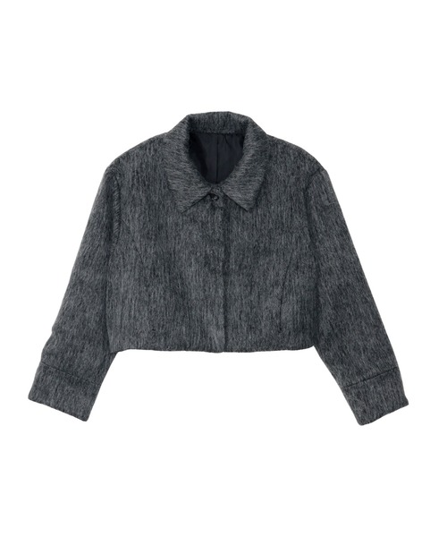 セール】【Eclat one】シャギー ショート丈 コート ジャケット