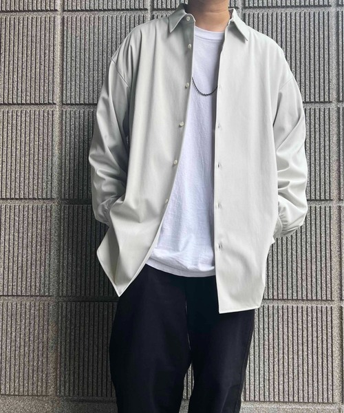 meagratia（メアグラーティア）の「side button long shirt（シャツ/ブラウス・メンズ・イエロー/ブラック/グレー系その他・2）」の22枚目の写真