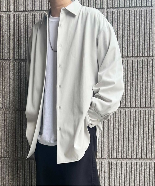 meagratia（メアグラーティア）の「side button long shirt（シャツ/ブラウス・メンズ・イエロー/ブラック/グレー系その他・2）」の19枚目の写真
