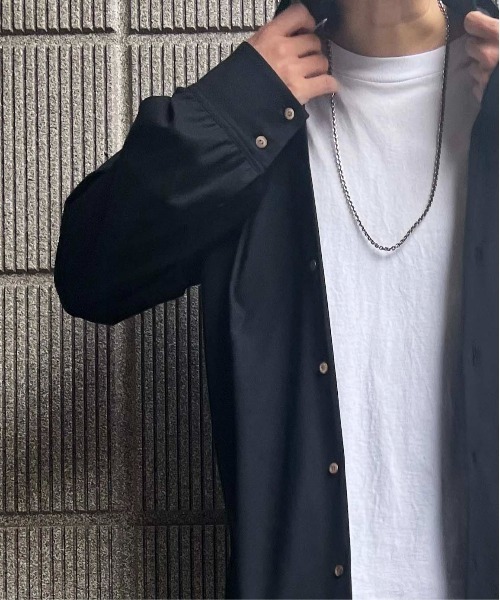 meagratia（メアグラーティア）の「side button long shirt（シャツ/ブラウス・メンズ・イエロー/ブラック/グレー系その他・2）」の9枚目の写真