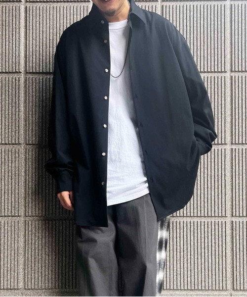 meagratia（メアグラーティア）の「side button long shirt（シャツ/ブラウス・メンズ・イエロー/ブラック/グレー系その他・2）」の8枚目の写真