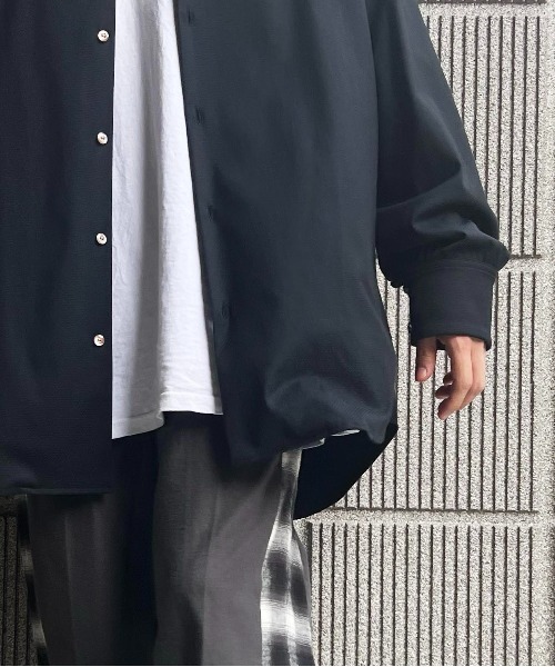 meagratia（メアグラーティア）の「side button long shirt（シャツ/ブラウス・メンズ・イエロー/ブラック/グレー系その他・2）」の7枚目の写真