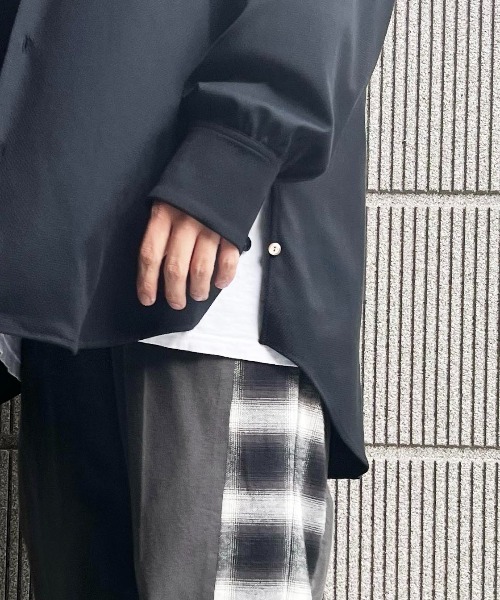 meagratia（メアグラーティア）の「side button long shirt（シャツ/ブラウス・メンズ・イエロー/ブラック/グレー系その他・2）」の6枚目の写真