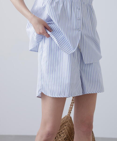 FREE'S MART（フリーズマート）の「◆〈セットアップ対応〉ストライプショートパンツ（その他パンツ・レディース・ホワイト系その他/ブラウン系その他・FREE）」の6枚目の写真