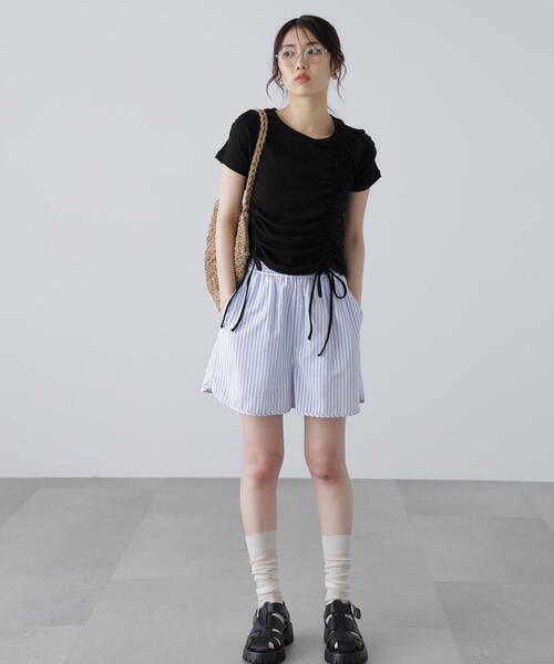 FREE'S MART（フリーズマート）の「◆〈セットアップ対応〉ストライプショートパンツ（その他パンツ・レディース・ホワイト系その他/ブラウン系その他・FREE）」の13枚目の写真