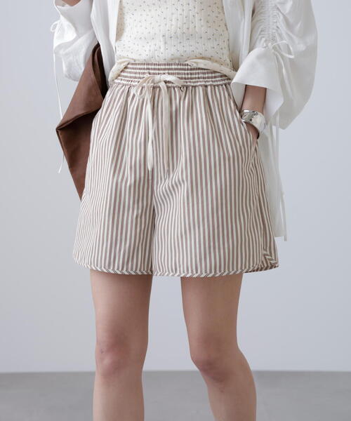JUEMI ストライプ柄ショートパンツ FREE ストライプショートパンツ | mai | Flugge