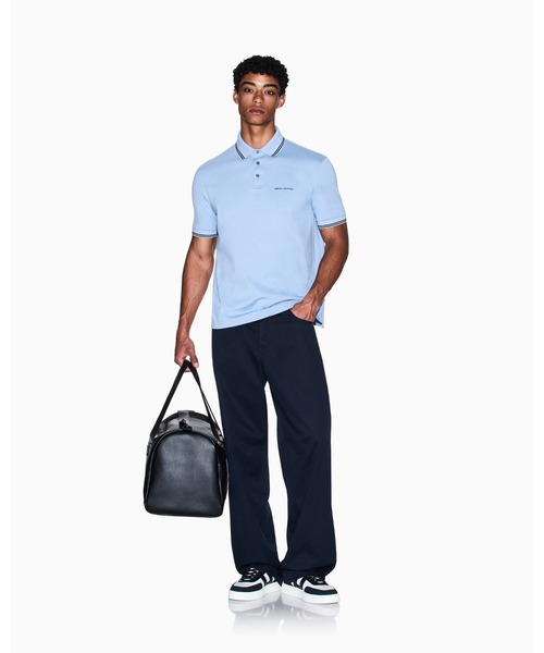 ARMANI EXCHANGE(アルマーニエクスチェンジ)の「【A|X アルマーニ エクスチェンジ】コットンツイル バギーデニムパンツ_J83 BAGGY(デニムパンツ・メンズ・ダークネイビー・30inch/31inch/32inch/33inch/34inch/36inch/29inch)」の4枚目の写真