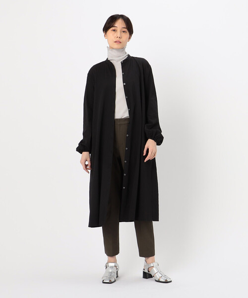 Gabardine K.T（ギャバジンケーティー）の「ポコポコ平織り シャツドレス（ワンピース・レディース・サックスブルー・7号/9号）」の2枚目の写真