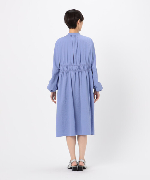 Gabardine K.T（ギャバジンケーティー）の「ポコポコ平織り シャツドレス（ワンピース・レディース・サックスブルー・7号/9号）」の8枚目の写真