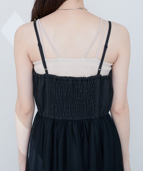 natural couture（ナチュラルクチュール）の「ベストセットキャミワンピース（ワンピース・レディース・ブラック/ブラウン/アイボリー・FREE）」の19枚目の写真