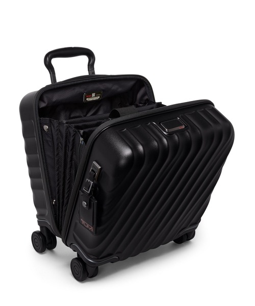 TUMI(トゥミ)の「19 DEGREE スモール・コンパクト・4ウィール・ブリーフ スーツケース(機内持ち込みサイズ) 1泊~2泊程度(スーツケース/キャリーバッグ・メンズ・ブラック系その他・FREE)」の4枚目の写真