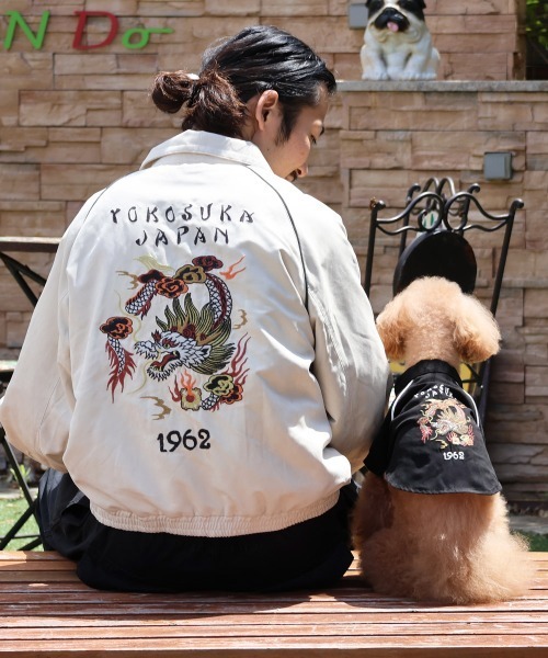 KRIFF MAYER(クリフメイヤー)の「スーベニア刺繍ステンカラーJK(ステンカラーコート・メンズ・ブルー/カーキ/ブラック/アイボリー/ブラウン・LARGE/MEDIUM/X-LARGE)」の8枚目の写真
