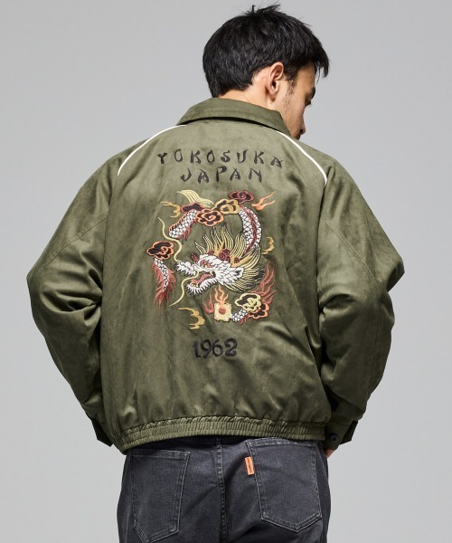 KRIFF MAYER(クリフメイヤー)の「スーベニア刺繍ステンカラーJK(ステンカラーコート・メンズ・ブルー/カーキ/ブラック/アイボリー/ブラウン・LARGE/MEDIUM/X-LARGE)」の10枚目の写真