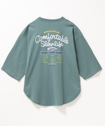 UNDERWRAPS（アンダーラップス）の「UNDERWRAPS 刺繍ラウンドBIG 7分袖Ｔシャツ（Tシャツ/カットソー）」