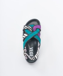 ゼブラ柄☆【ALDO】フラットサンダル♪ 40%OFF】BRADOR ブラドール レザー メッシュ フラット サンダル