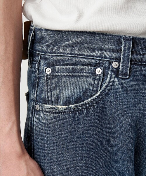 【新品未使用】Levi’s 501 ’93 ブラックGLR別注W33xL28 Levi'sリーバイス 501 '93 リペア USED加工 クロップド ブラック