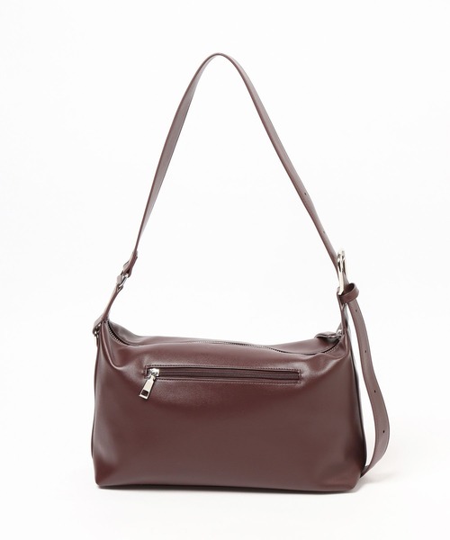 LEPSIM（レプシィム）の「フェイクレザースクエアショルダー　573177（ショルダーバッグ・レディース・ブラック/ライトグレー/ボルドー/ベージュ/ブラウン/ガンメタ/アイボリー・ONE SIZE）」の14枚目の写真