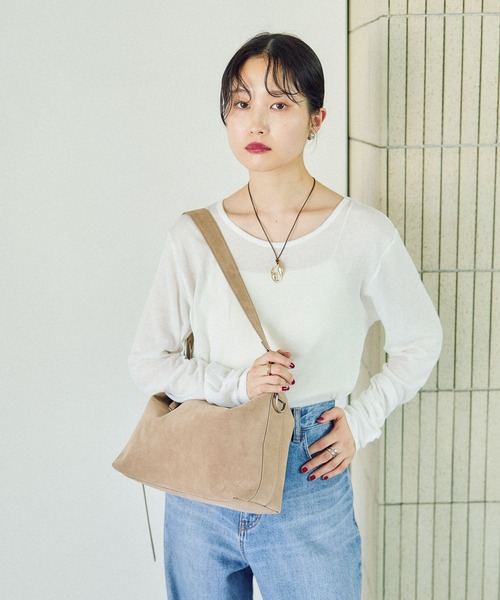 ghospell フェイクレザー　litmus　パワーショルダー　完売　ベージュ セール】【累計販売枚数1万枚突破！】フェイクレザー＆モノグラム